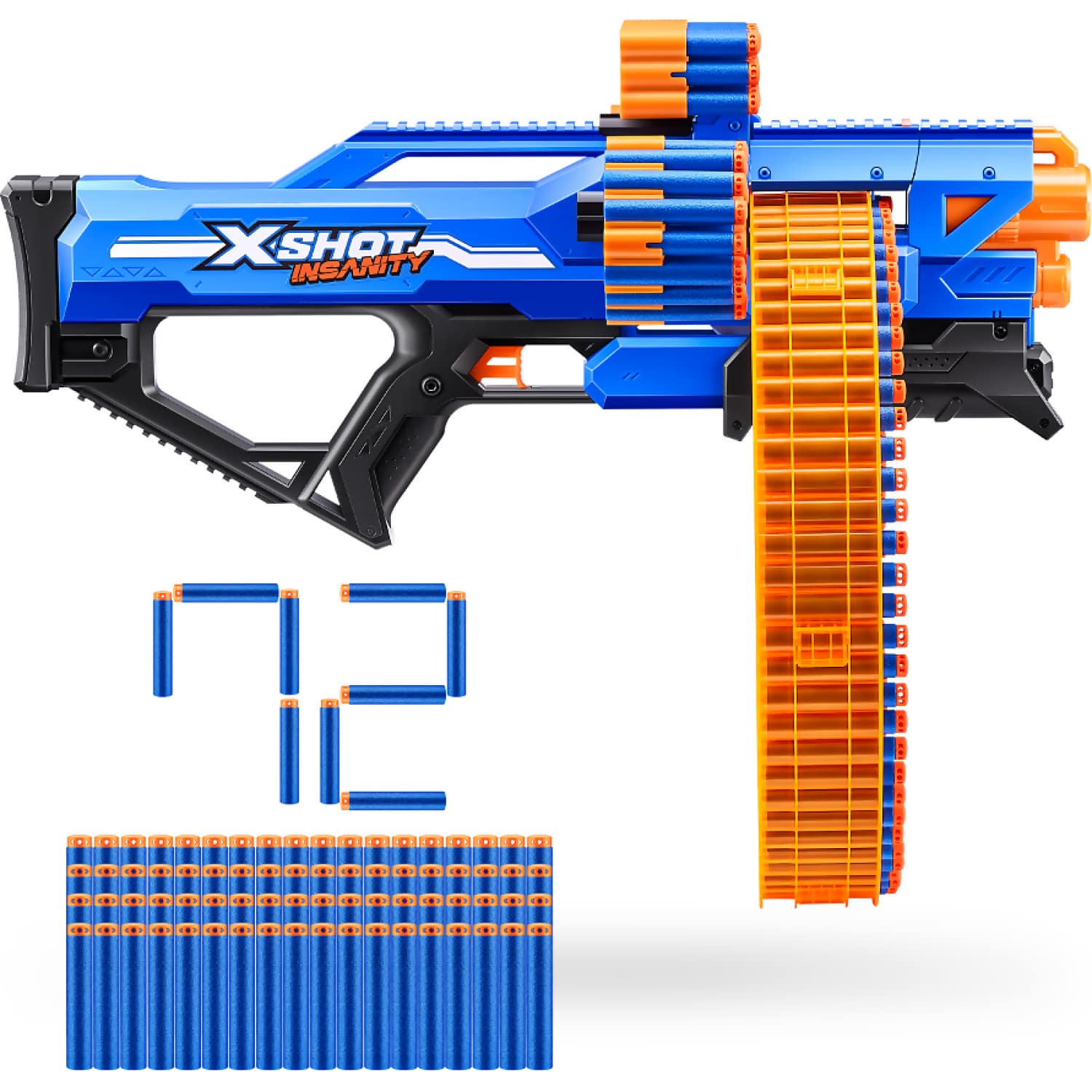Zuru - X-Shot Insanity Mega Barrel with 72 Darts - Image 3