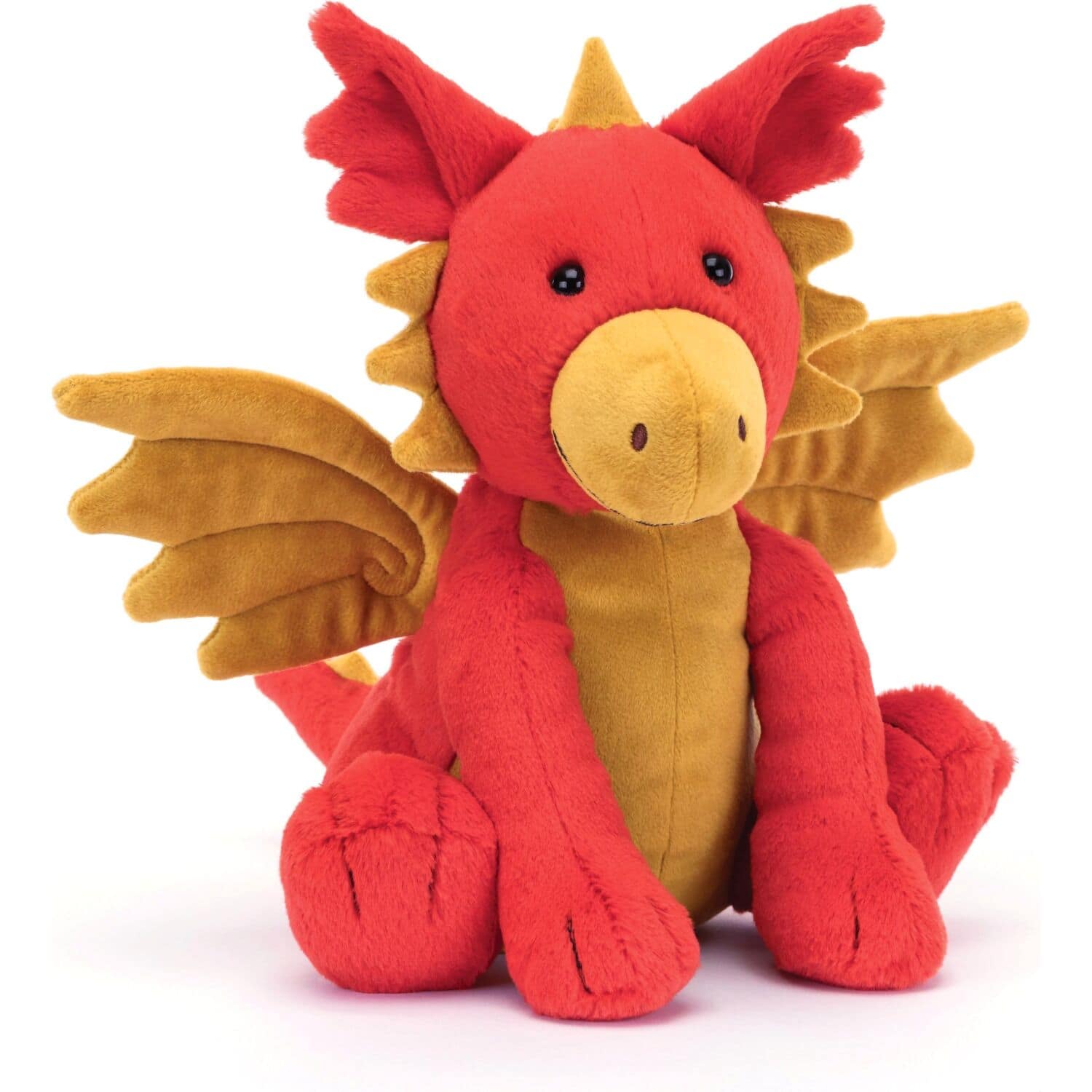 Jellycat - Darvin Dragon Red & Gold 24x20x12cm Plush