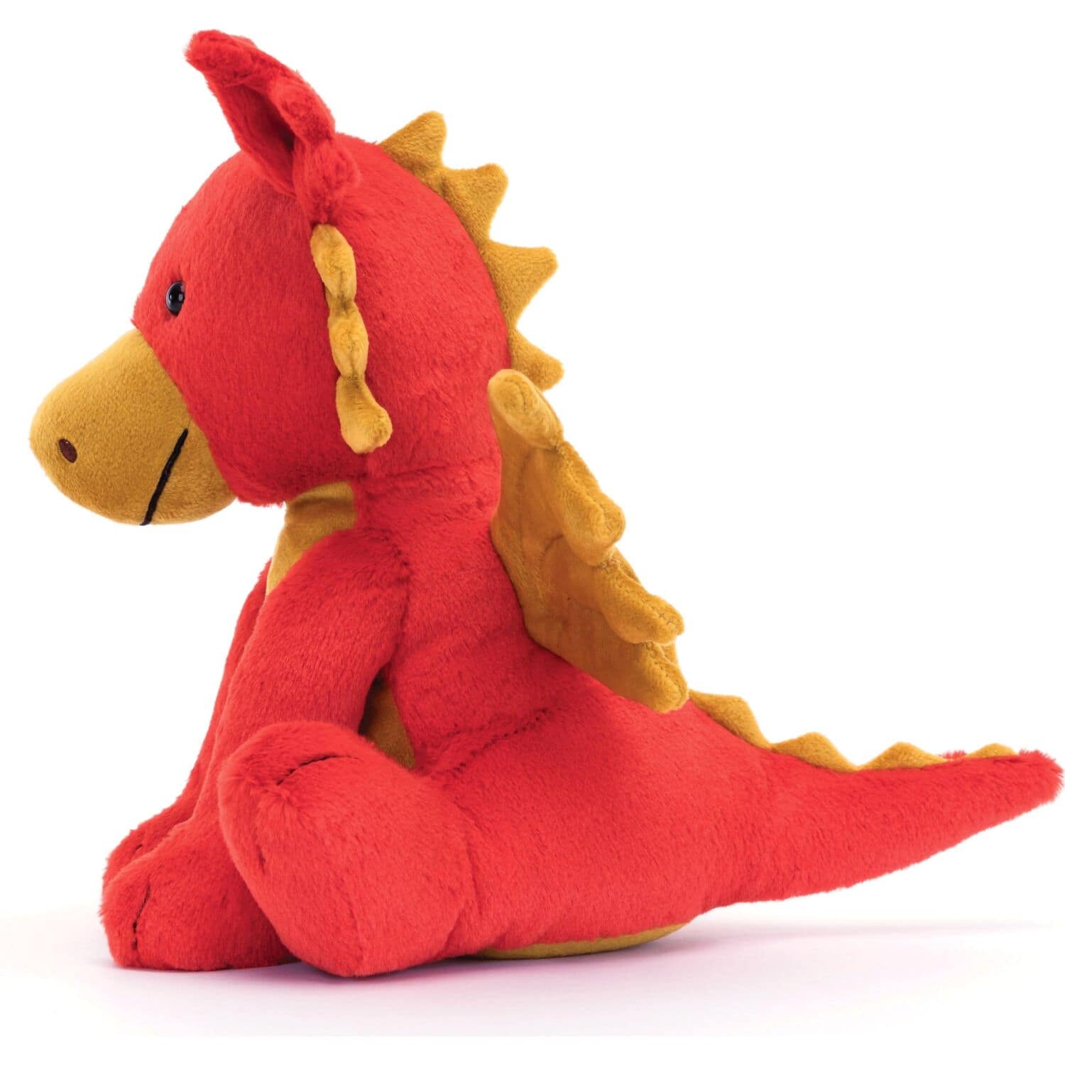 Jellycat - Darvin Dragon Red & Gold 24x20x12cm Plush - Image 3
