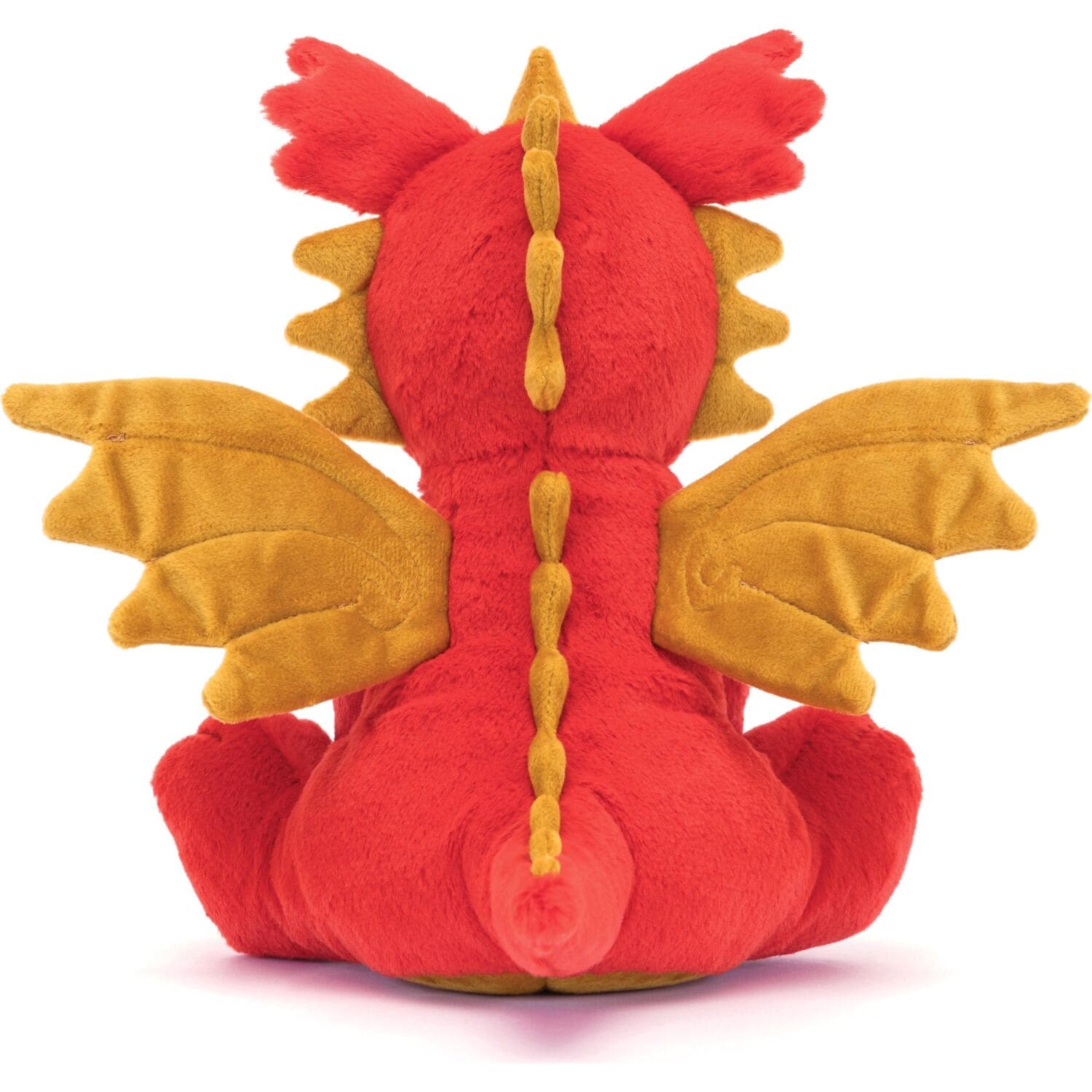 Jellycat - Darvin Dragon Red & Gold 24x20x12cm Plush - Image 4