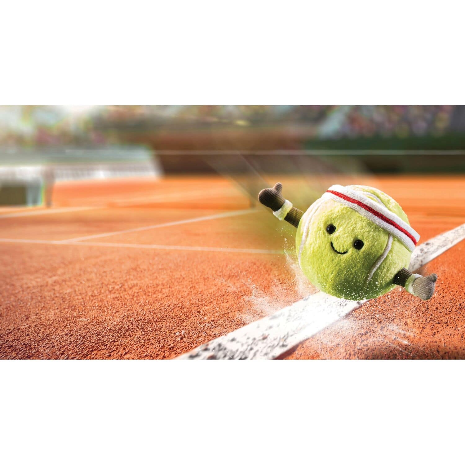 Jellycat - Amuseables Sports Tennis Ball Green 9x9x9cm Plush - Image 4
