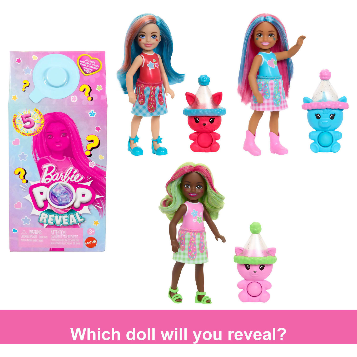 Barbie - Chelsea Pop Reveal Shakes Series Doll With Scent & Colour Change - Image 2