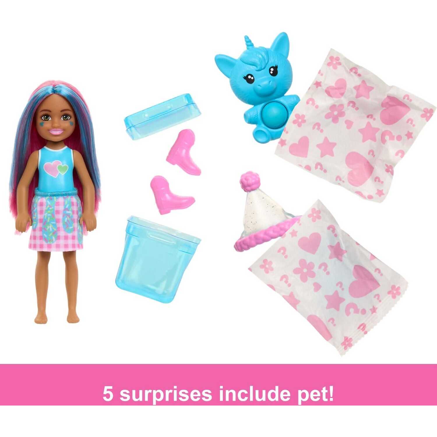 Barbie - Chelsea Pop Reveal Shakes Series Doll With Scent & Colour Change - Image 4