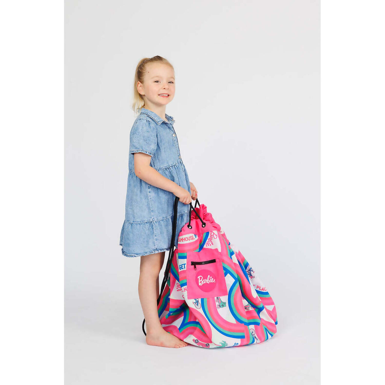 Barbie - Malibu Play Pouch Toy Storage Bag & Mat - Mattel - Image 3