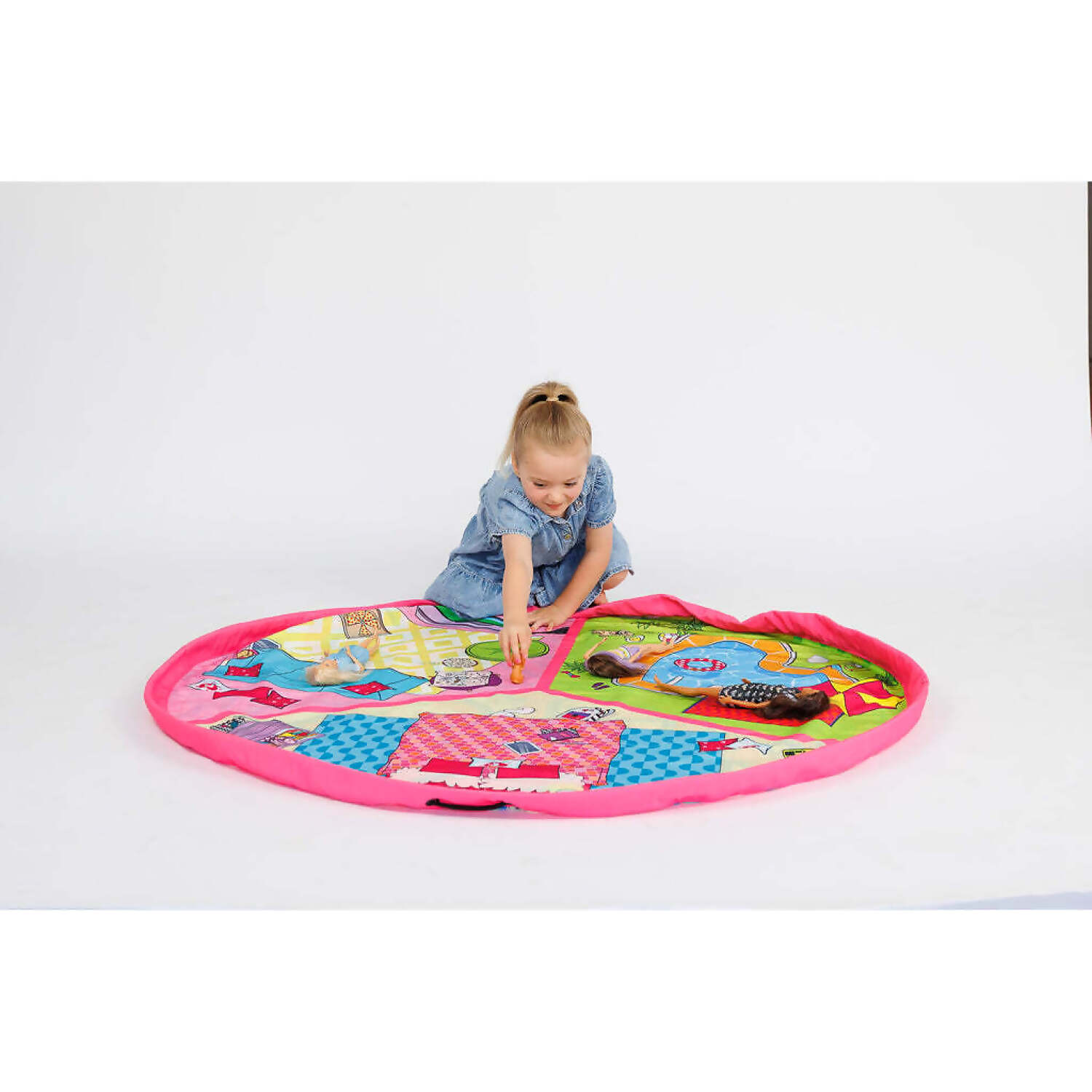 Barbie - Malibu Play Pouch Toy Storage Bag & Mat - Mattel - Image 6