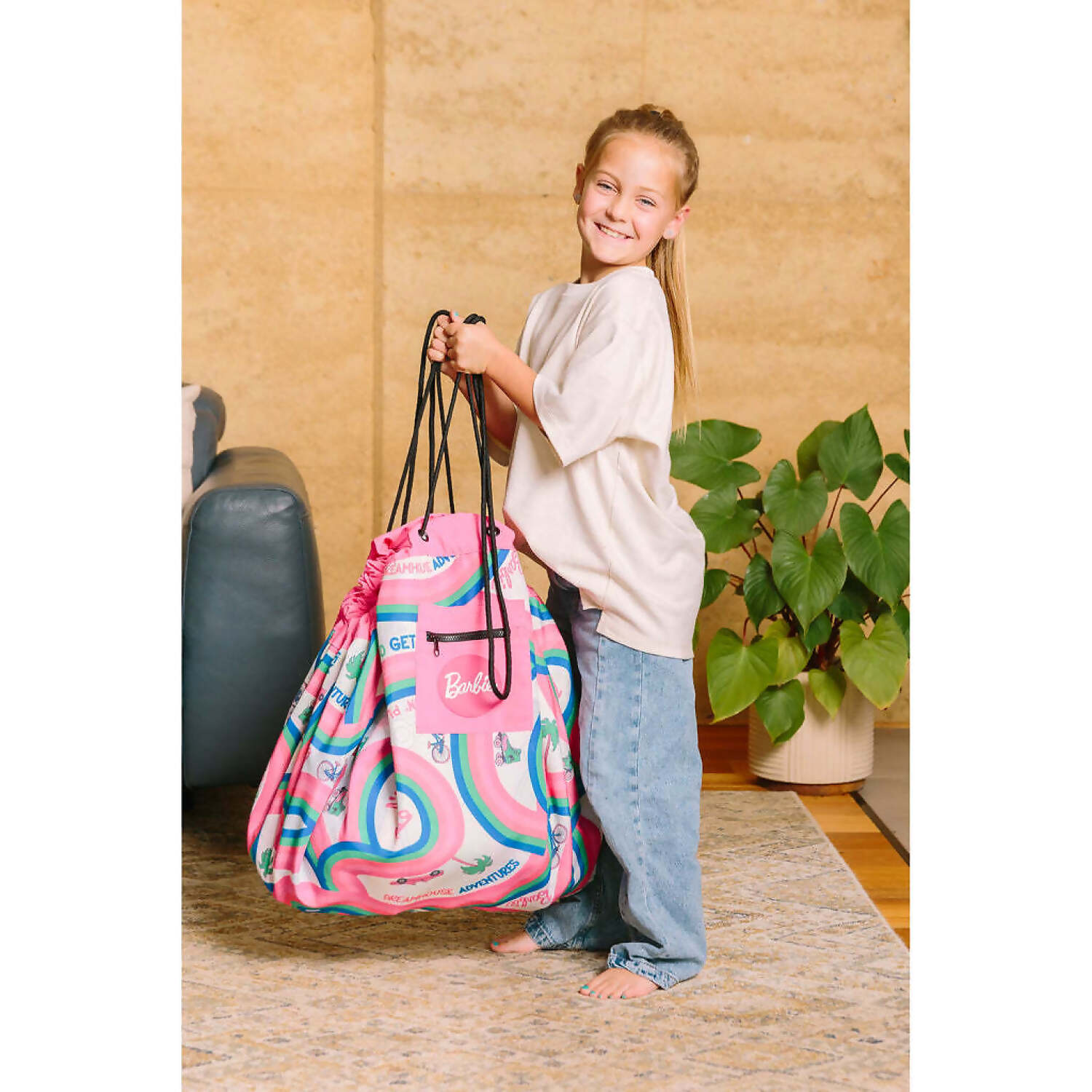 Barbie - Malibu Play Pouch Toy Storage Bag & Mat - Mattel - Image 9