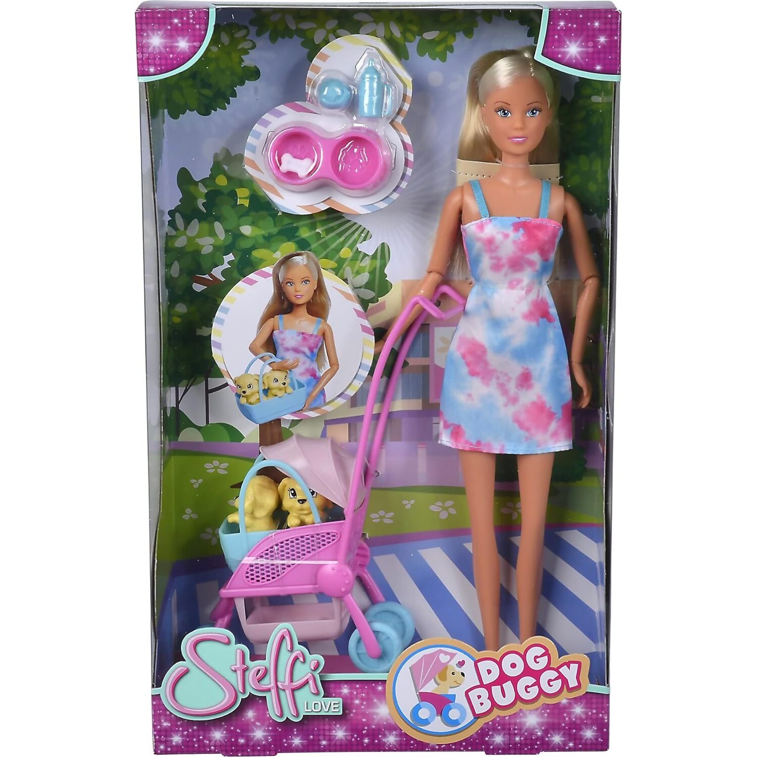 Steffi Love - Dog Buggy Playset with Doll