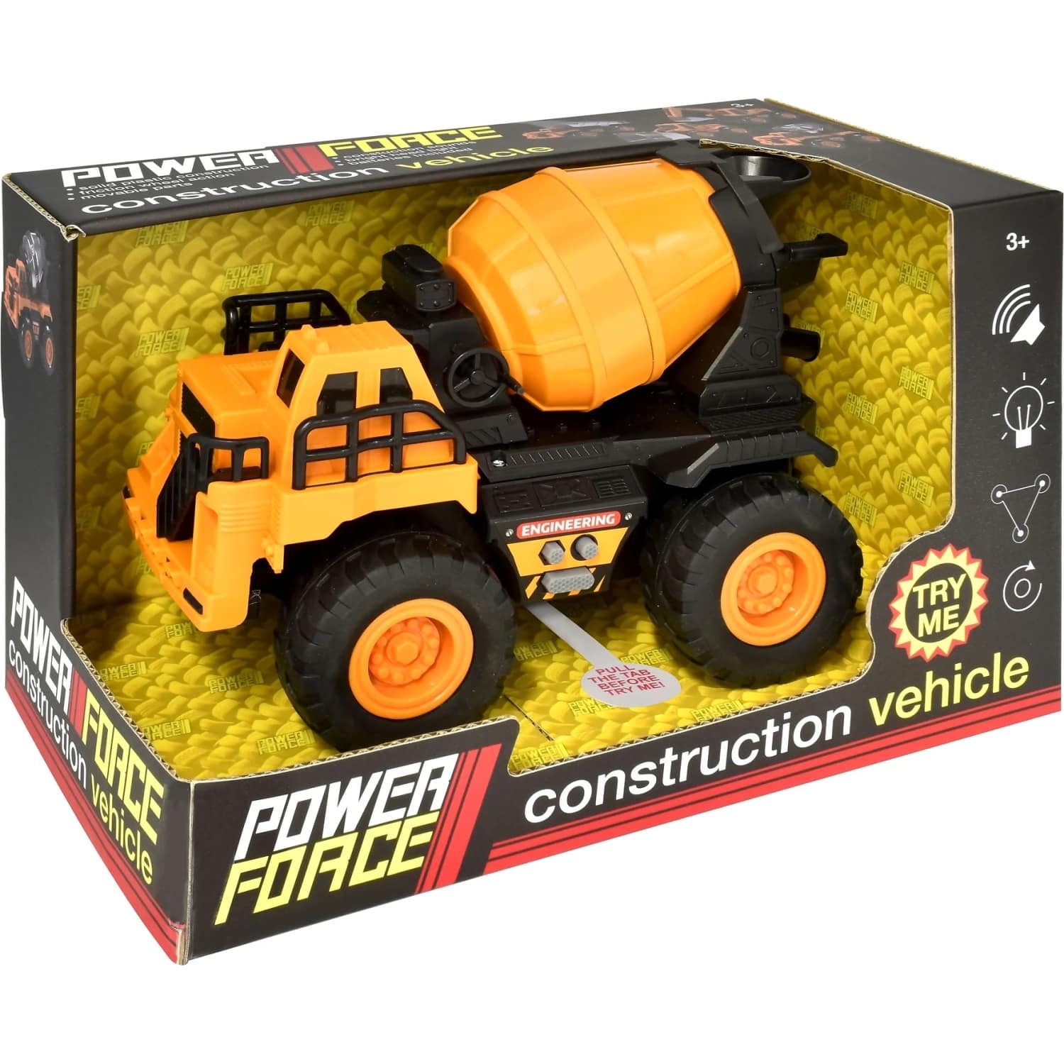 Power Force - Construction Vehicle Mixer with Light & Sound - Image 2