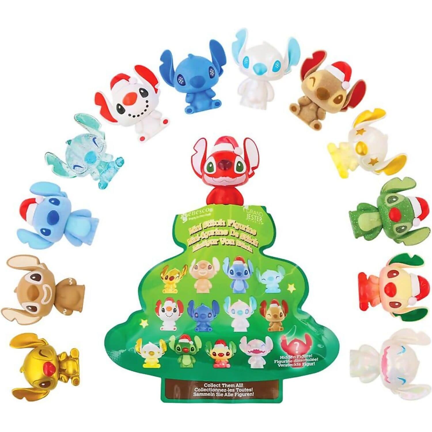 Disney - Lilo & Stitch Christmas Stitch Mini Figurine Mystery Blind Bag - Jasnor