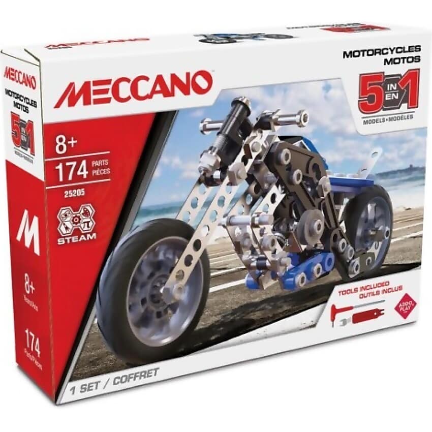 Meccano - 5-in-1 Motorcycles Vehicle