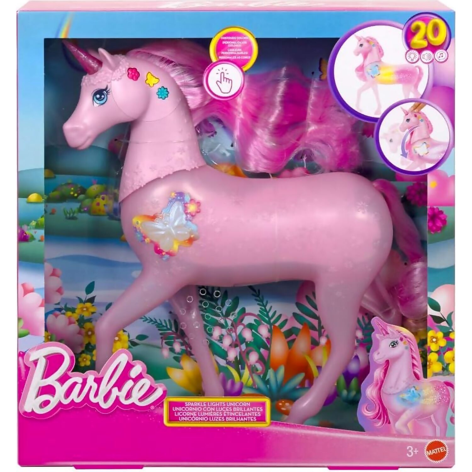 Barbie - Sparkle Lights Unicorn - Mattel