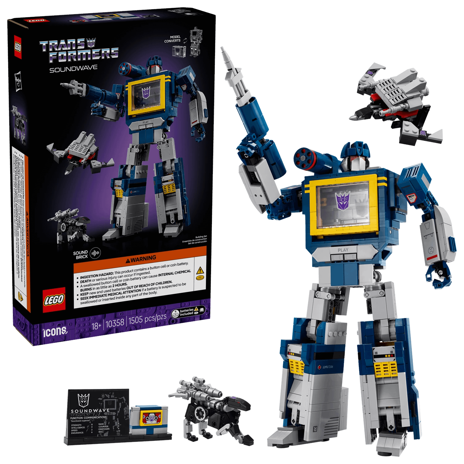LEGO 10358 Transformers: Soundwave - ICONS