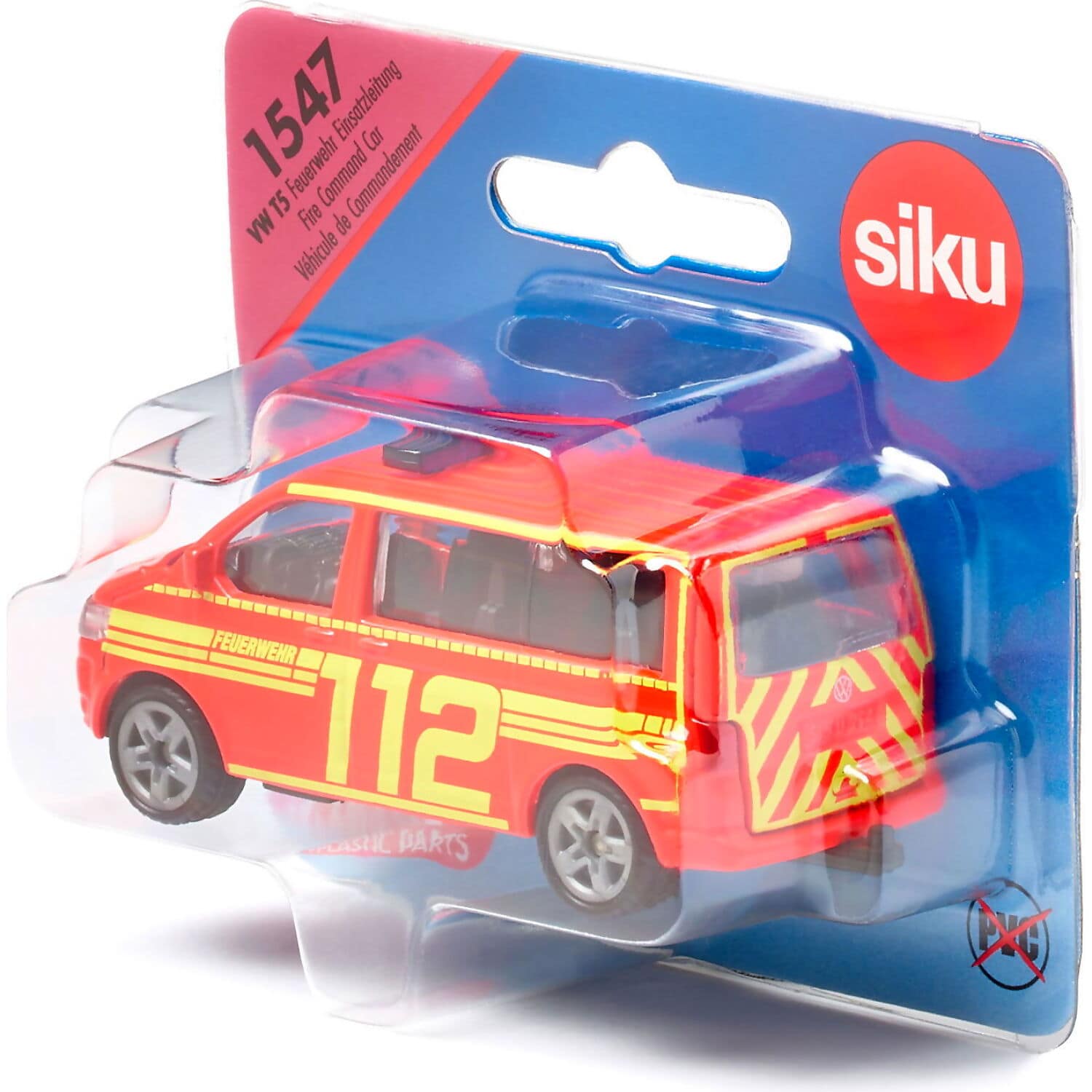 Siku - VW T5 Fire Command Car Die-Cast Vehicle