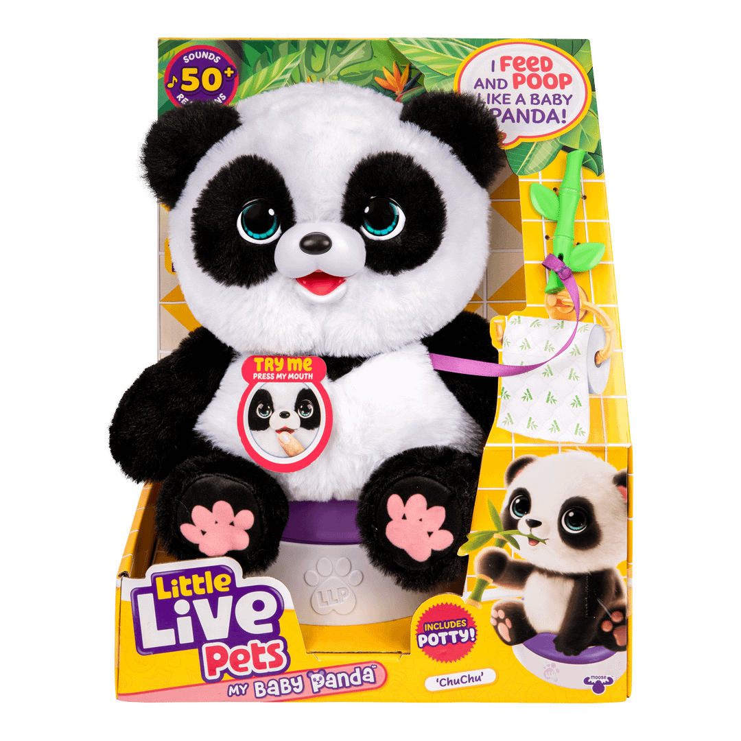 Little Live Pets - My Baby Panda Chu Chu Interactive Plush