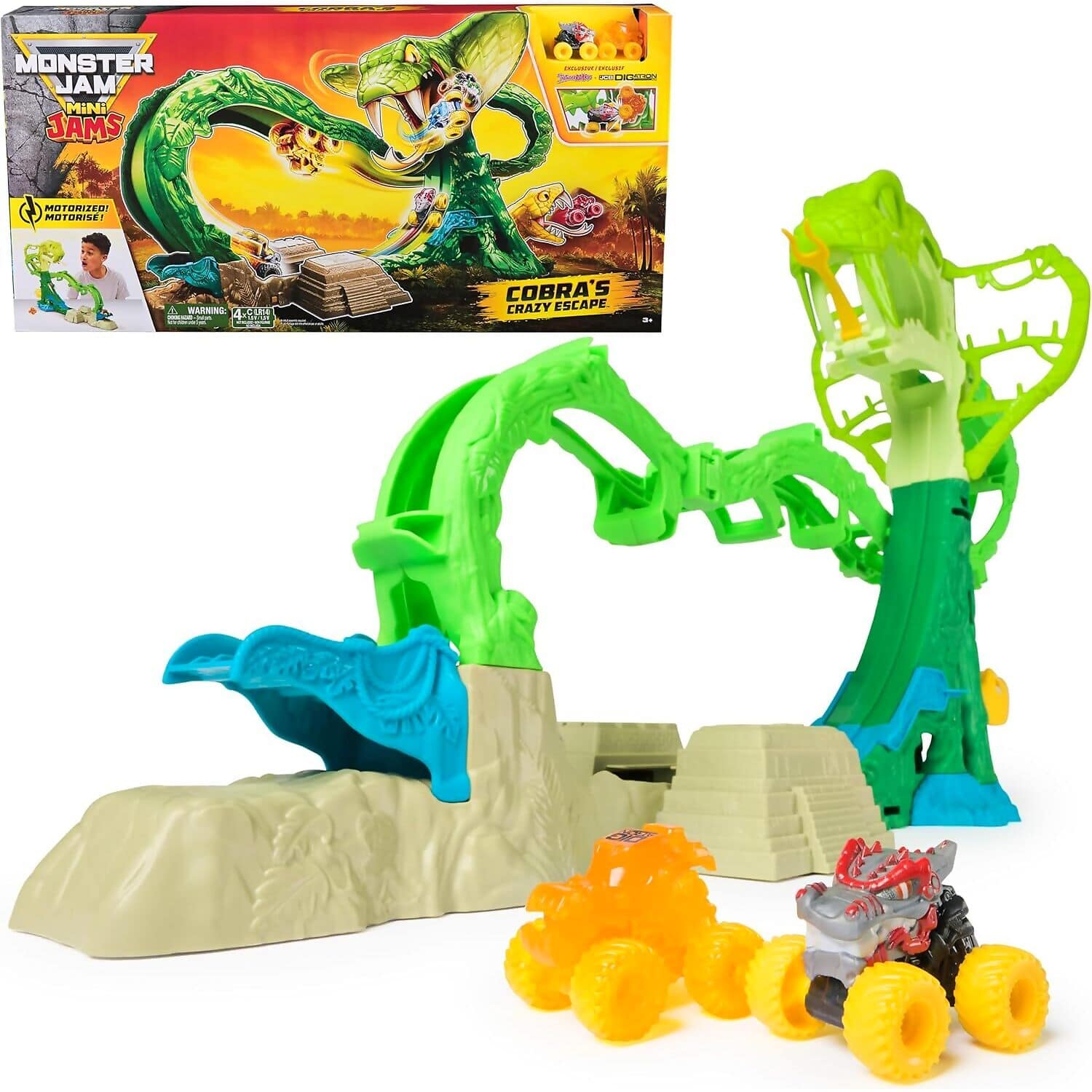 Monster Jam - Mini Jams Motorized Cobra’s Crazy Escape - Image 2