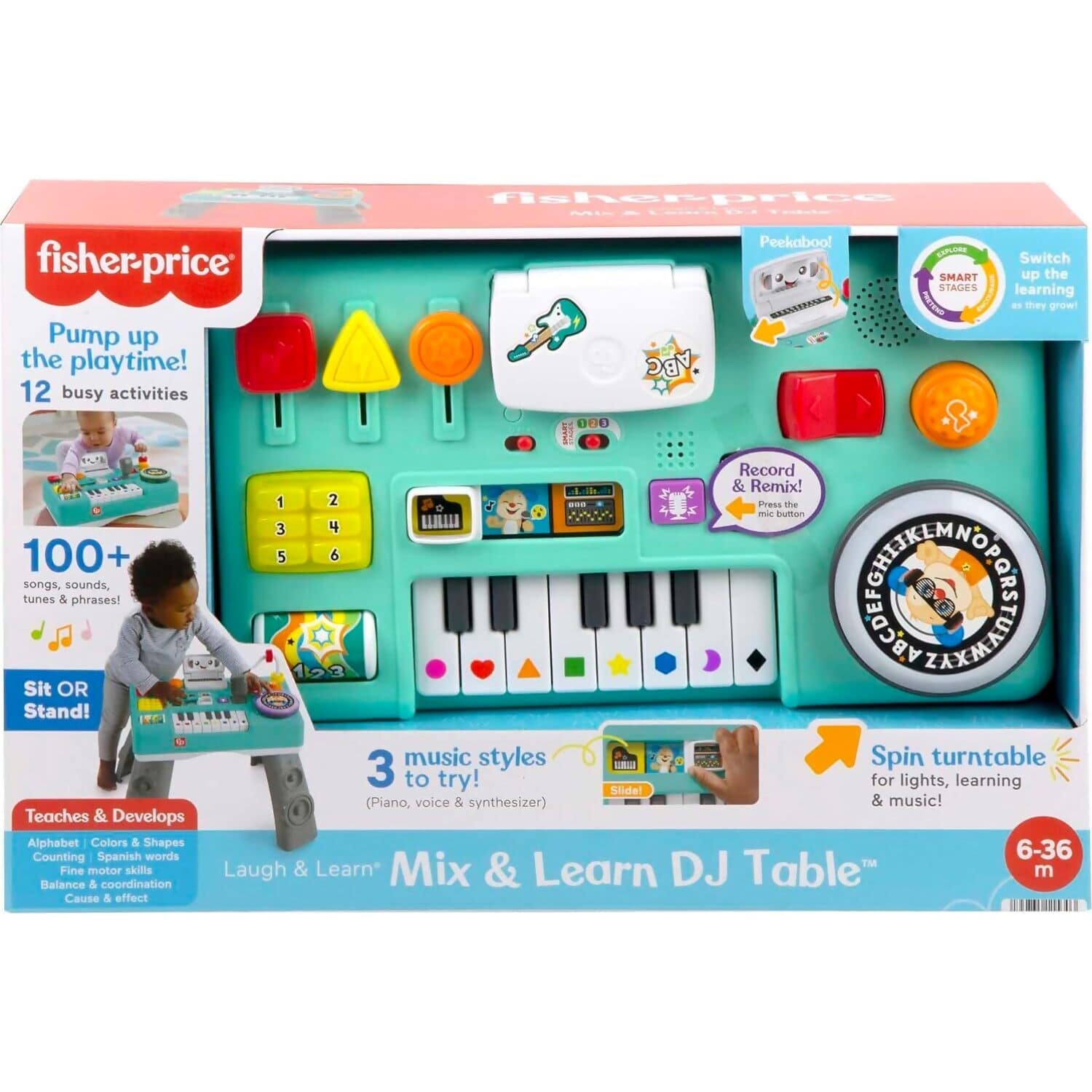 Fisher-Price - Mix & Learn DJ Table Musical Learning Toy