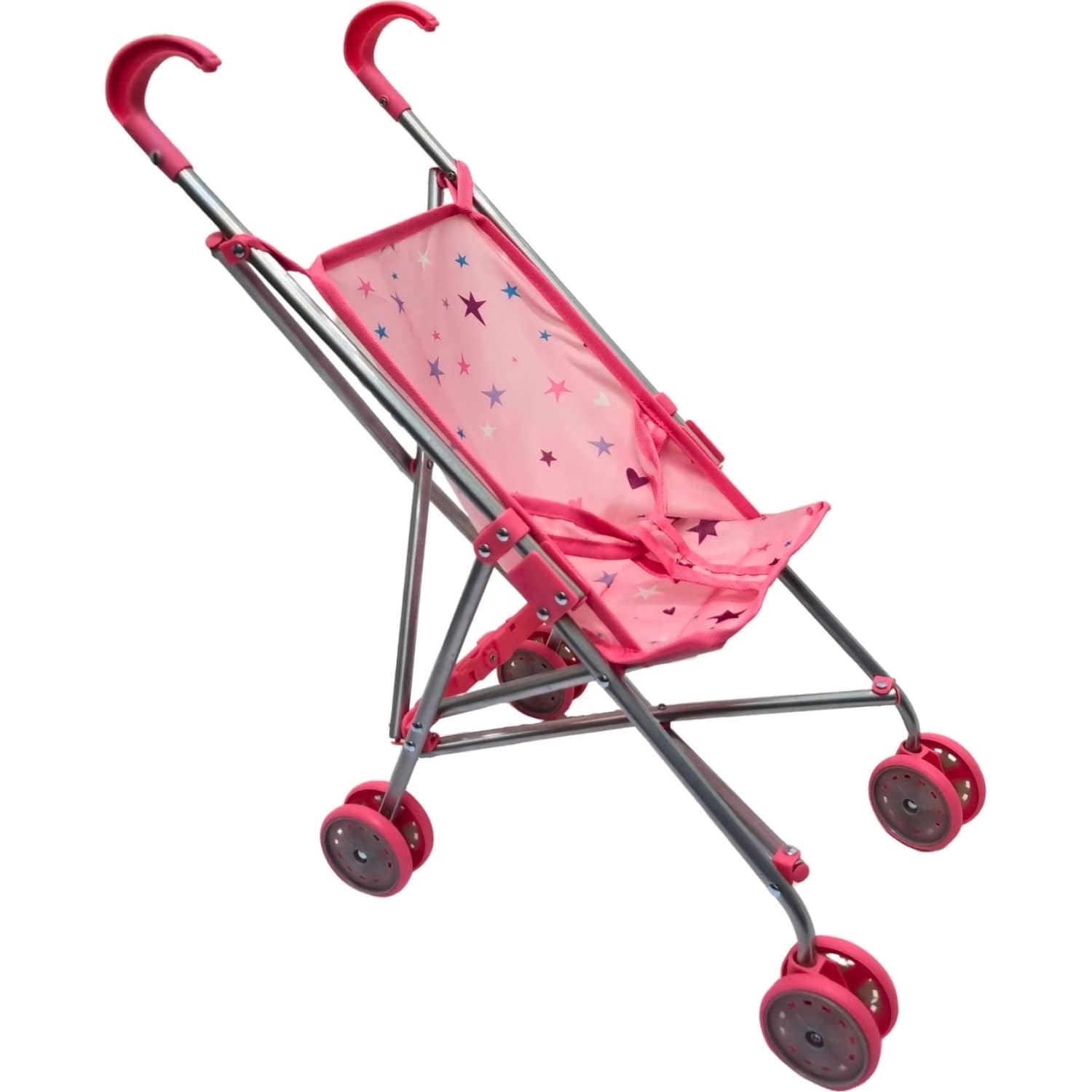 Playworld - Stars Doll Umbrella Stroller - Pink