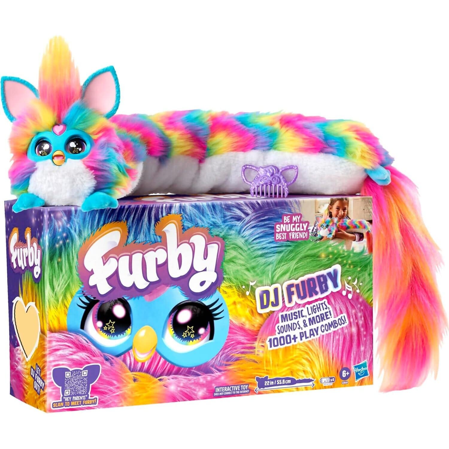 Furby - DJ Furby Rainbow Interactive Toy Plush - Hasbro