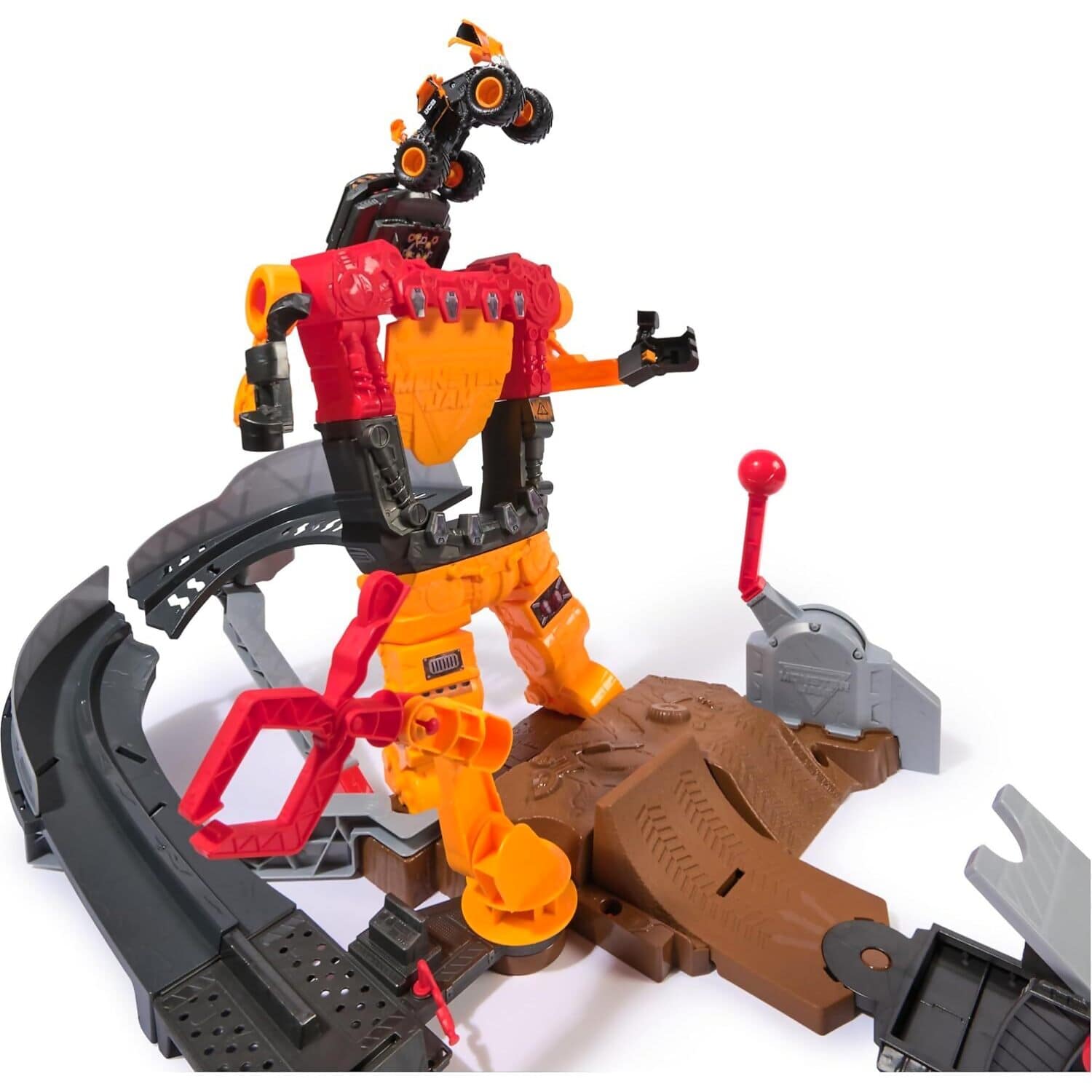 Monster Jam - Smash & Bash SmashBot Playset with Launcher - Spin Master - Image 9