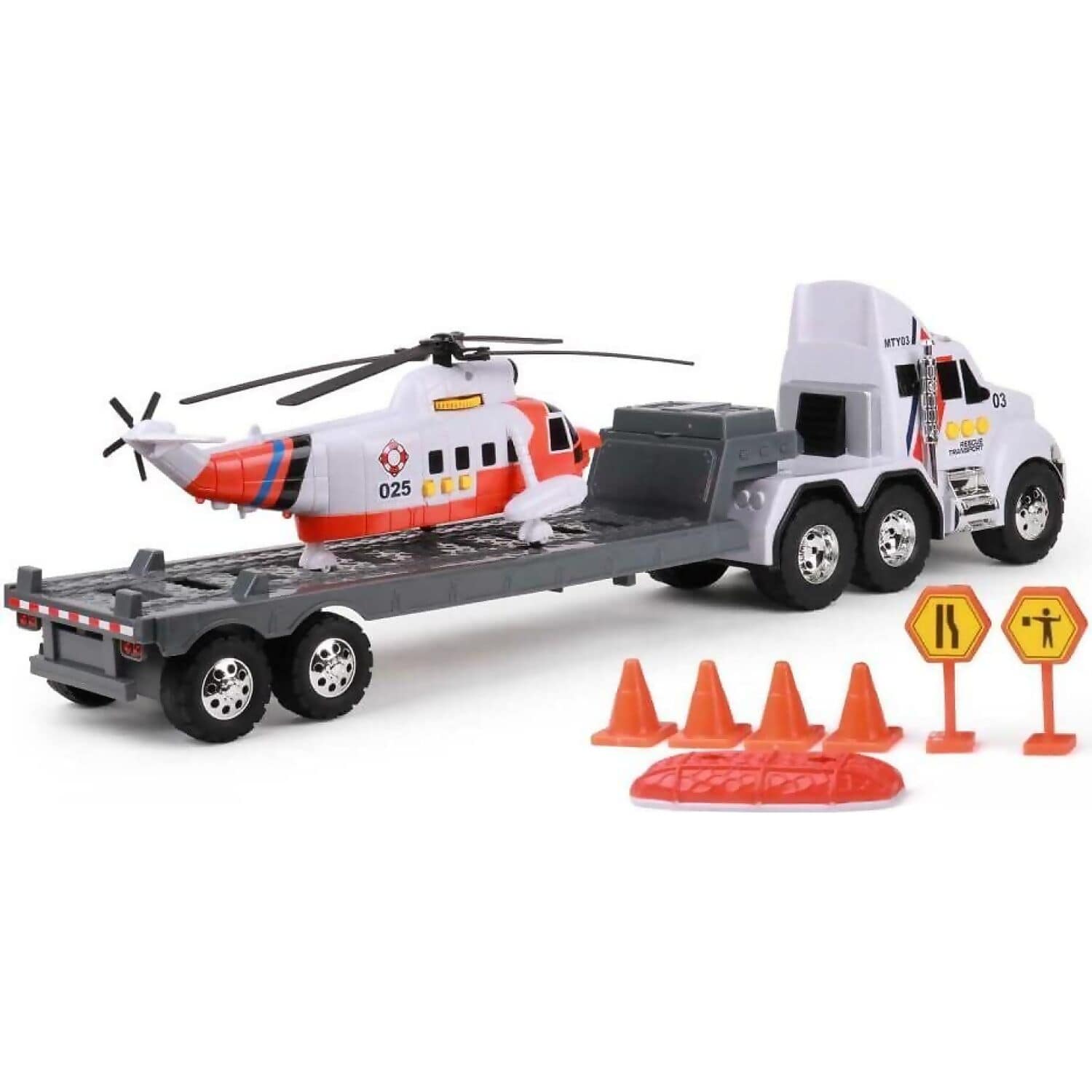 Mighty Fleet - Titans Flatbed with Helicopter - Image 2