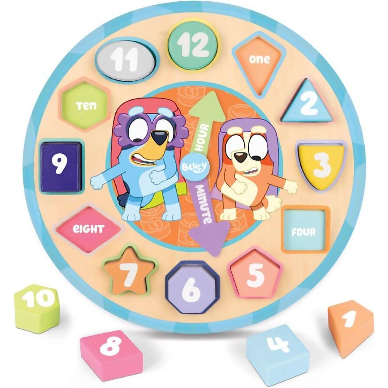 Bluey - Wooden Puzzle Clock - Image 2