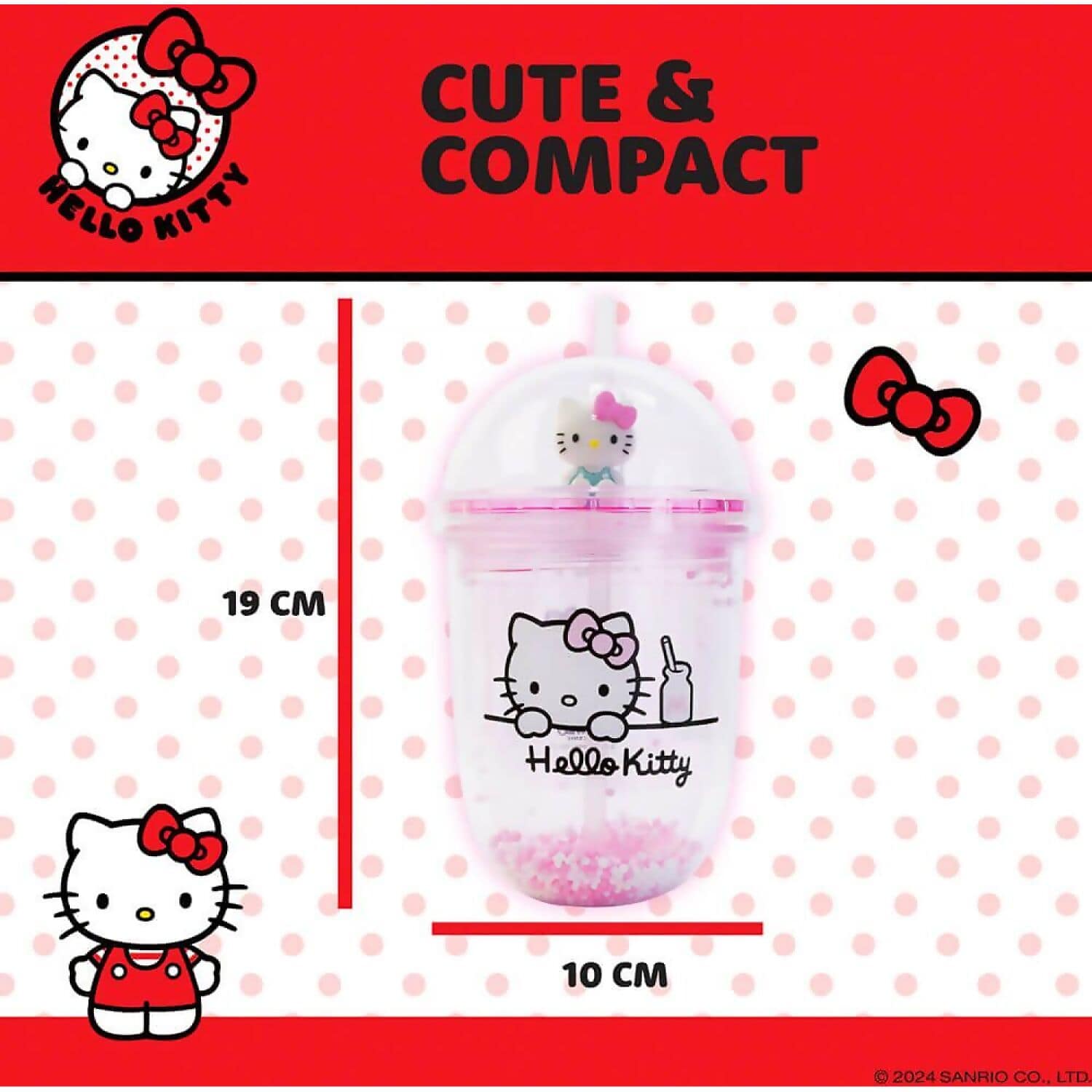 Hello Kitty and Friends - Hello Kitty Boba Cup 350ml - Jasnor - Image 10