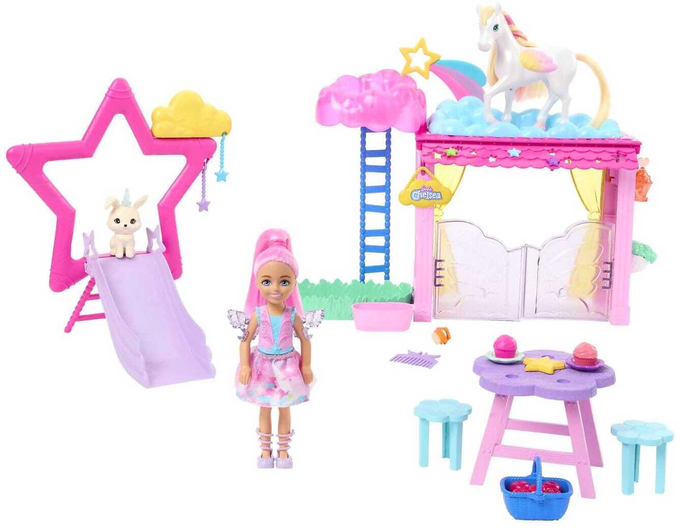 Barbie - A Touch Of Magic Chelsea Doll Playset With Baby Pegasus Winged Horse Toys - Mattel - Image 2