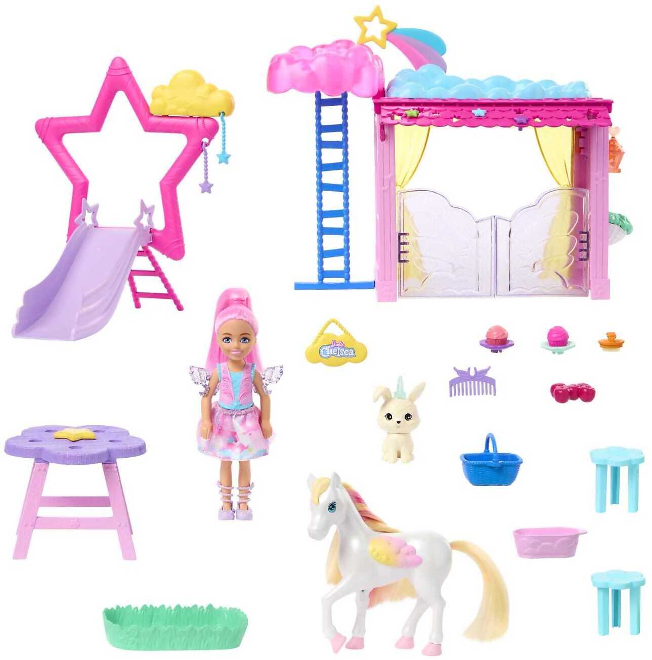 Barbie - A Touch Of Magic Chelsea Doll Playset With Baby Pegasus Winged Horse Toys - Mattel - Image 6