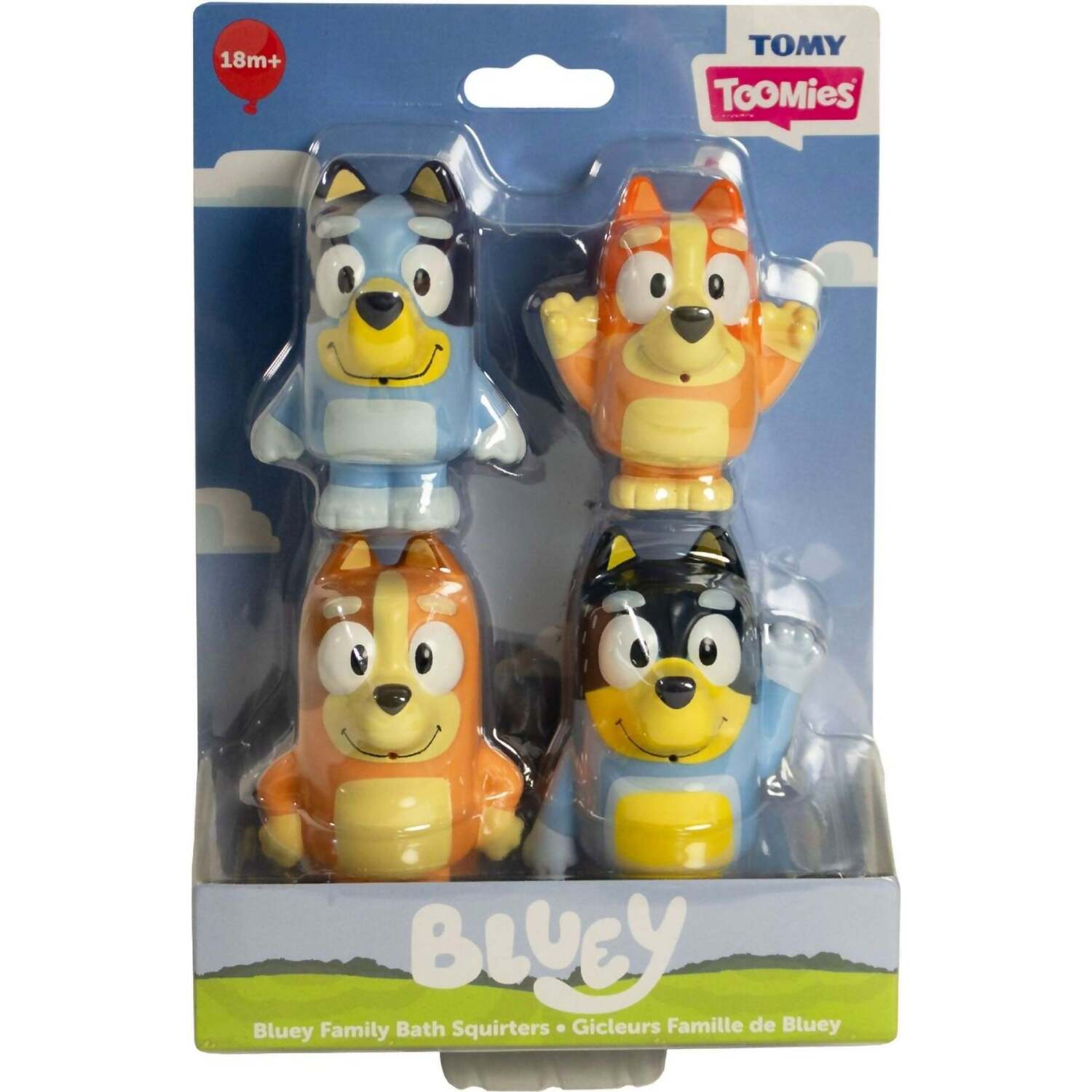 Tomy Toomies - Bluey Family Bath Squirters 4 Pack