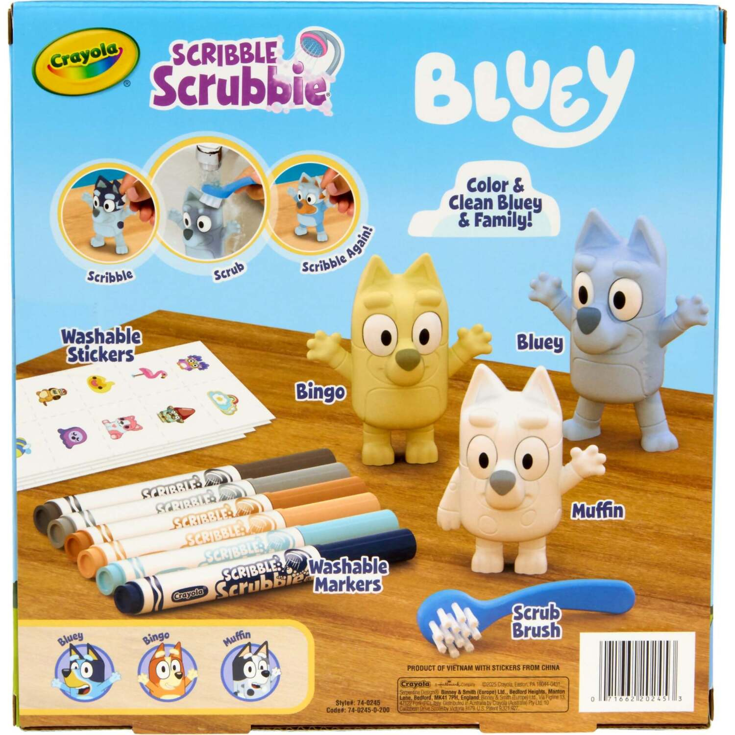 Crayola - Scribble Scrubbie Bluey 3 Piece Playset - Image 2