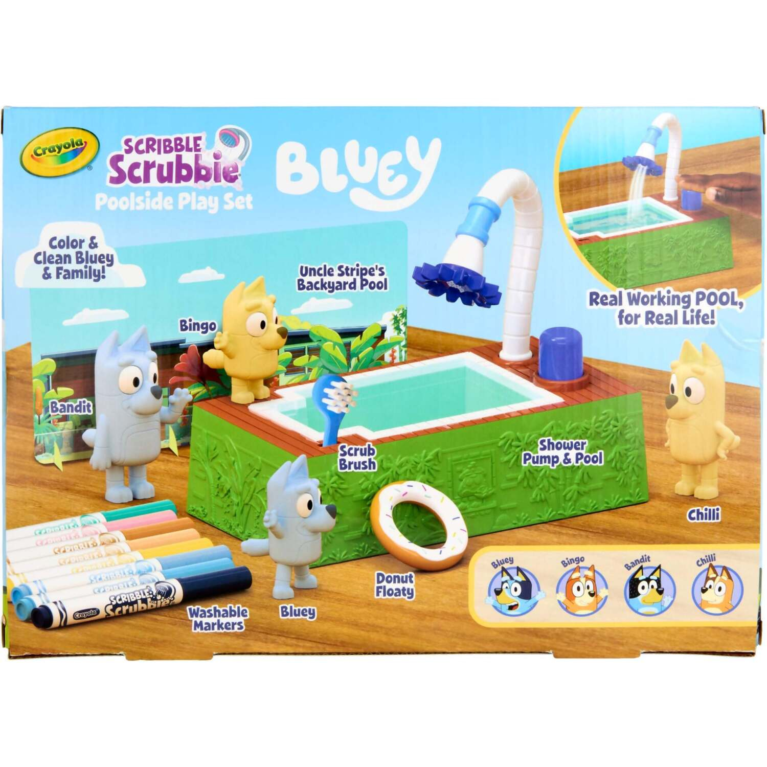 Crayola - Scribble Scrubbie Bluey Poolside Playset - Image 2