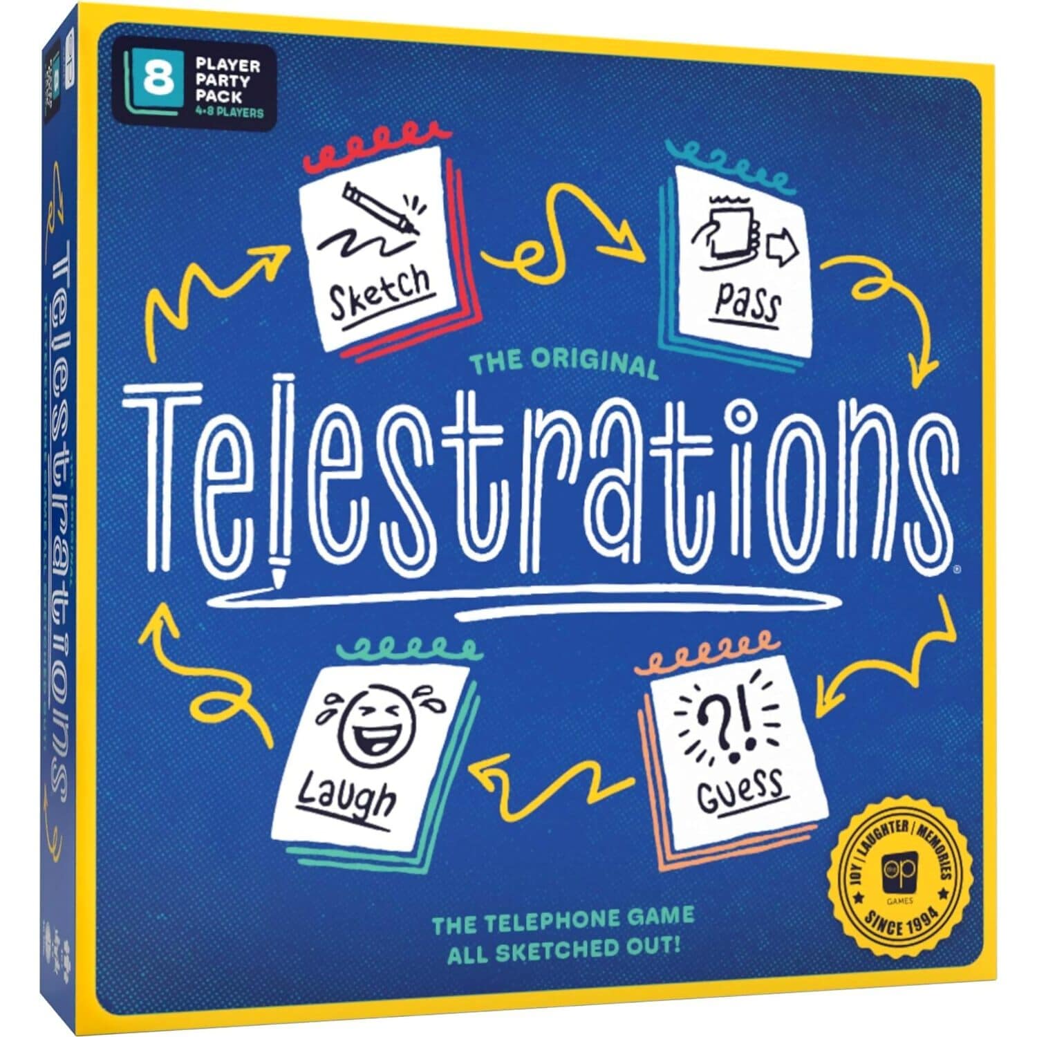 The OP Games - The Original Telestrations 2nd Edition 8 Player Board Game