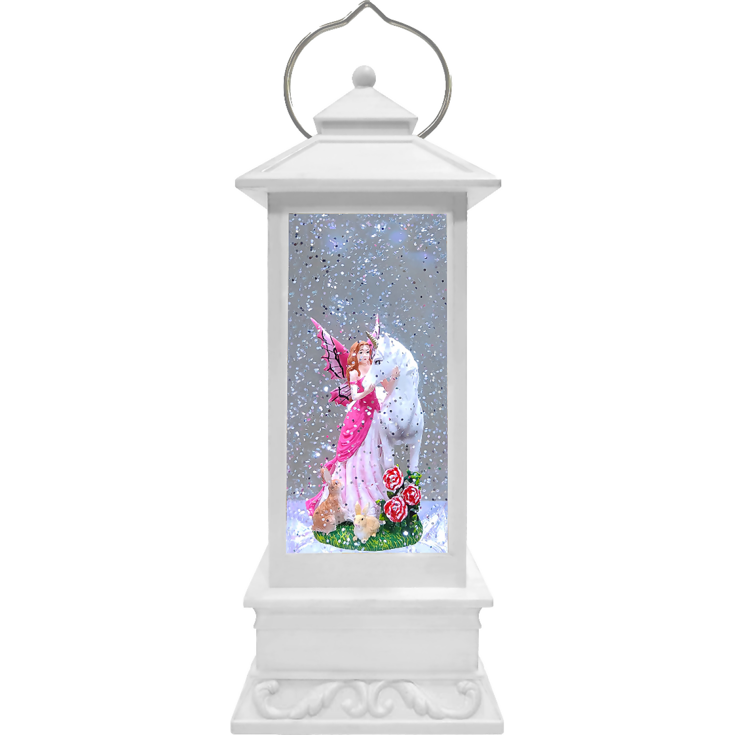 Cotton Candy - White Lantern Fairy Unicorn