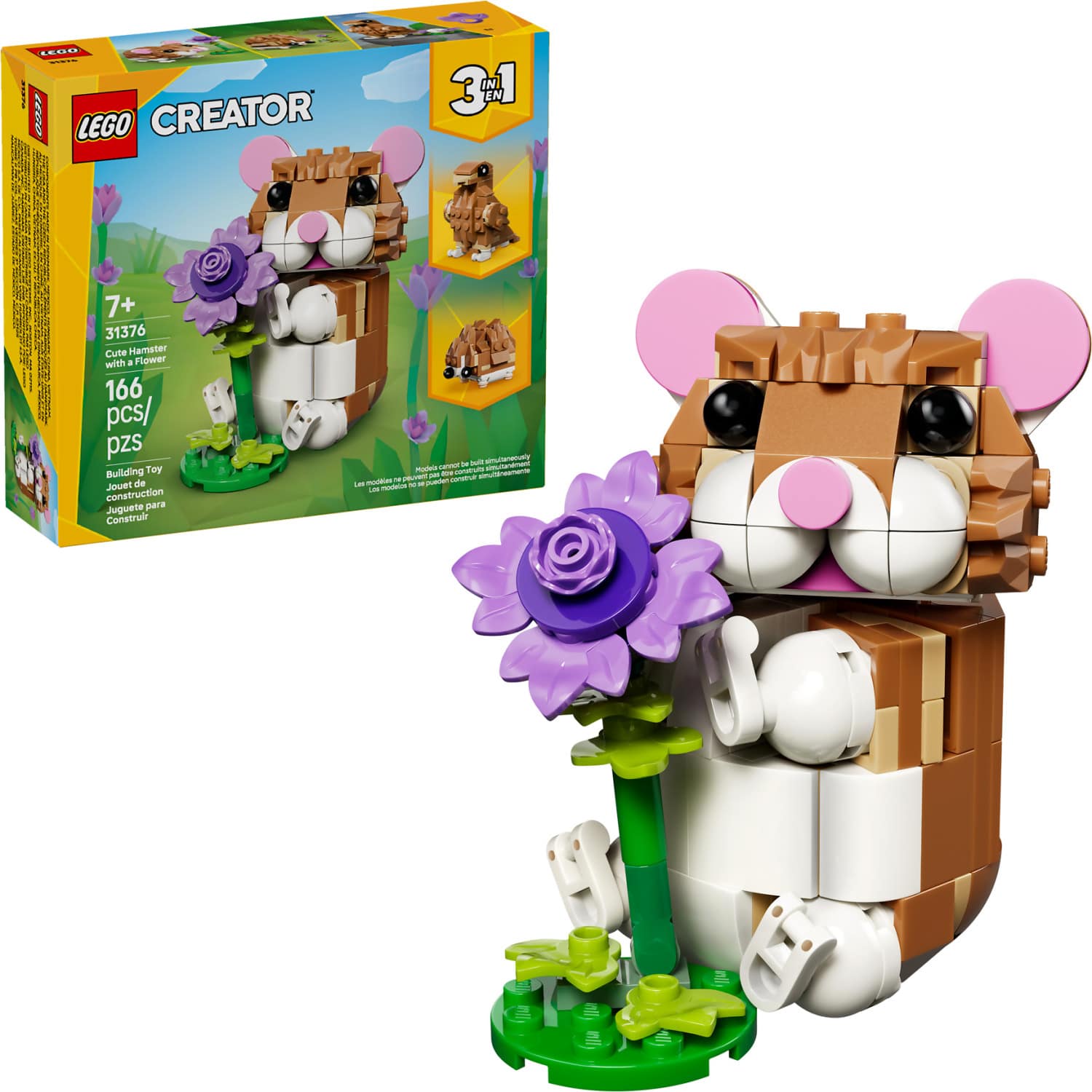 LEGO 31376 Cute Hamster with a Flower - Creator 3-in-1