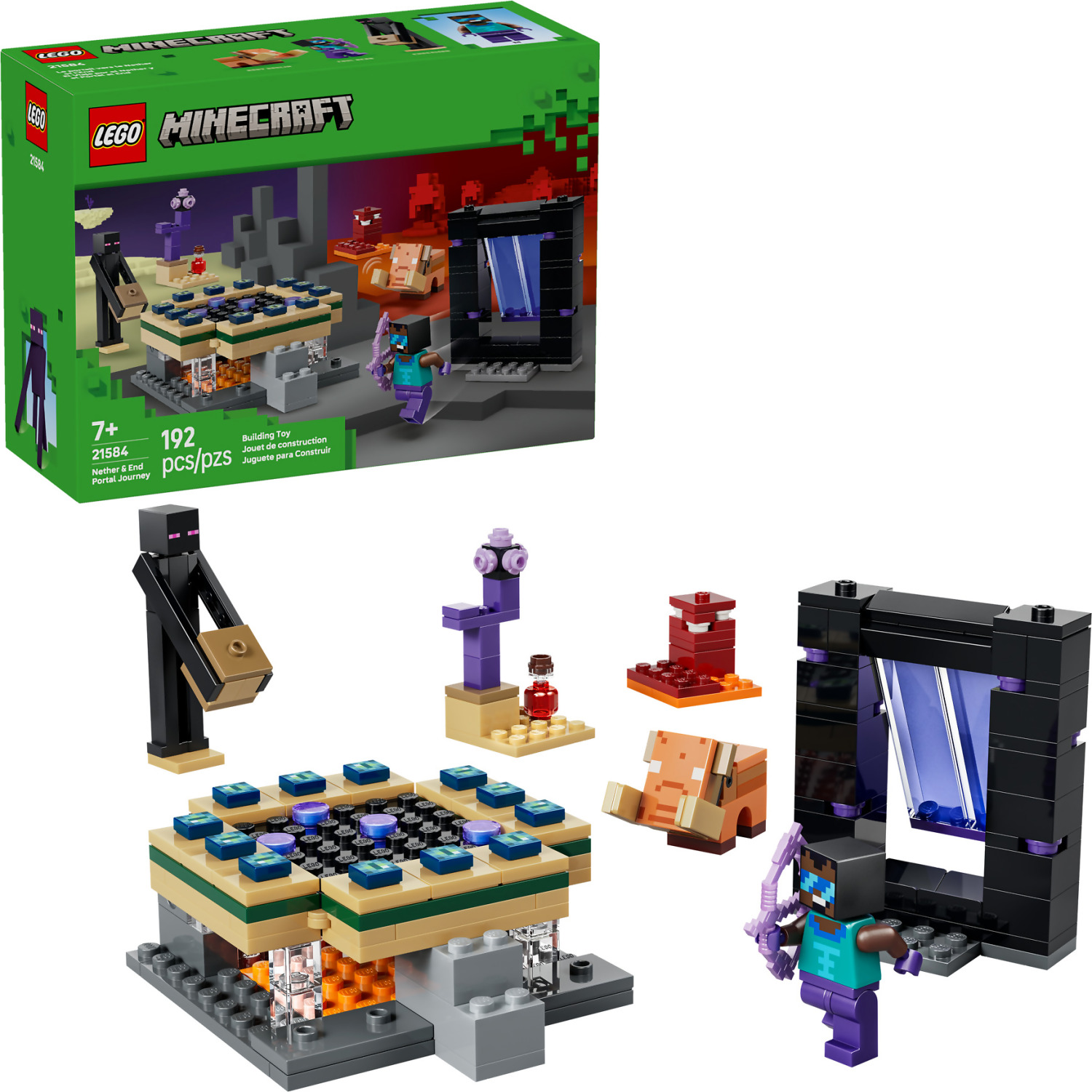 LEGO 21584 Nether & End Portal Journey - Minecraft