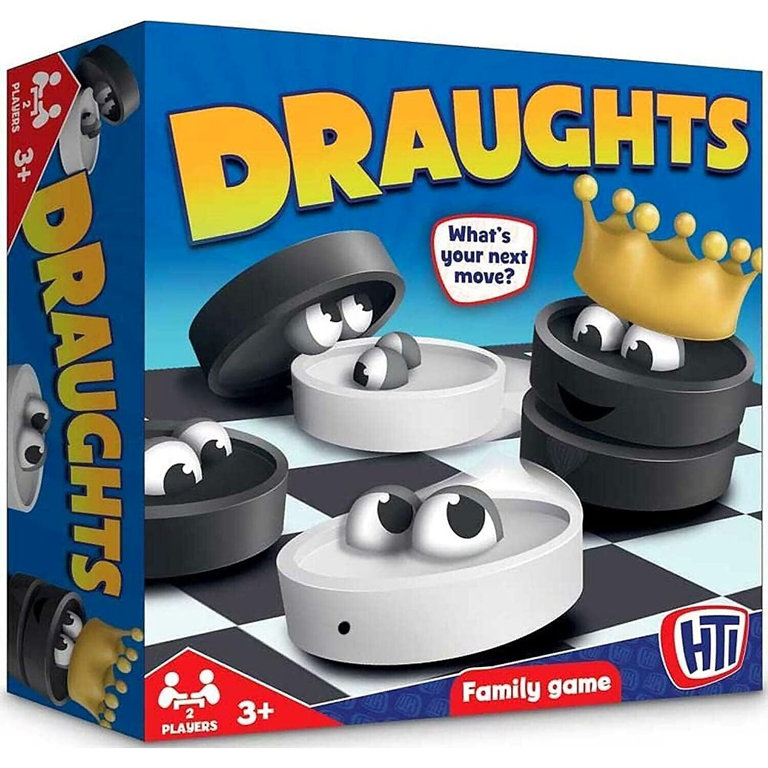 HTI - Draughts Board Game Family Game