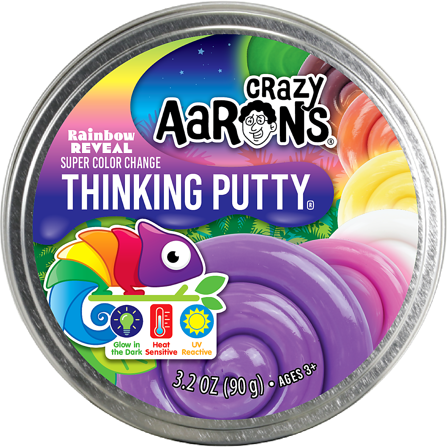 Crazy Aaron's - Rainbow Reveal Super Color Change Thinking Putty - Image 2