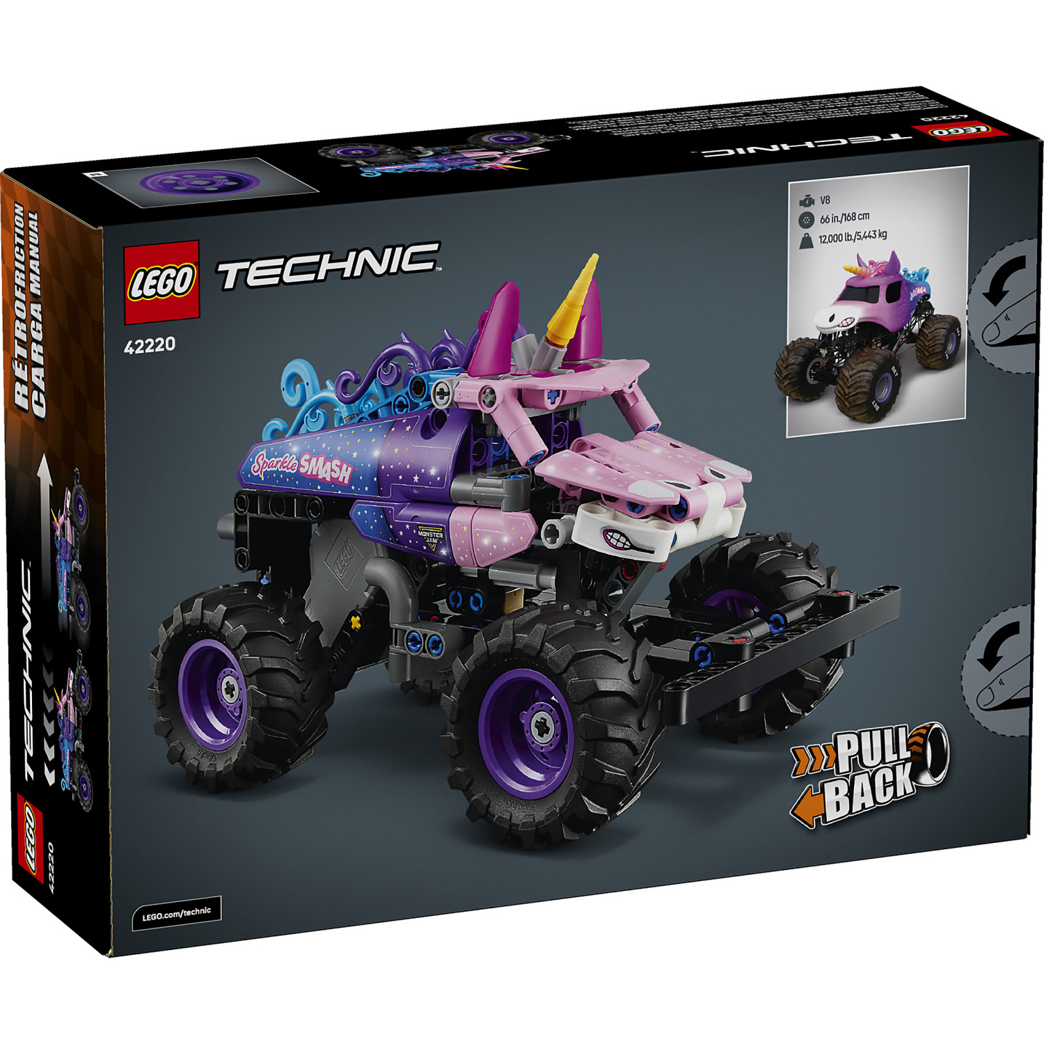 LEGO 42220 Monster Jam™ Sparkle Smash™ Pull-Back - Technic - Image 11