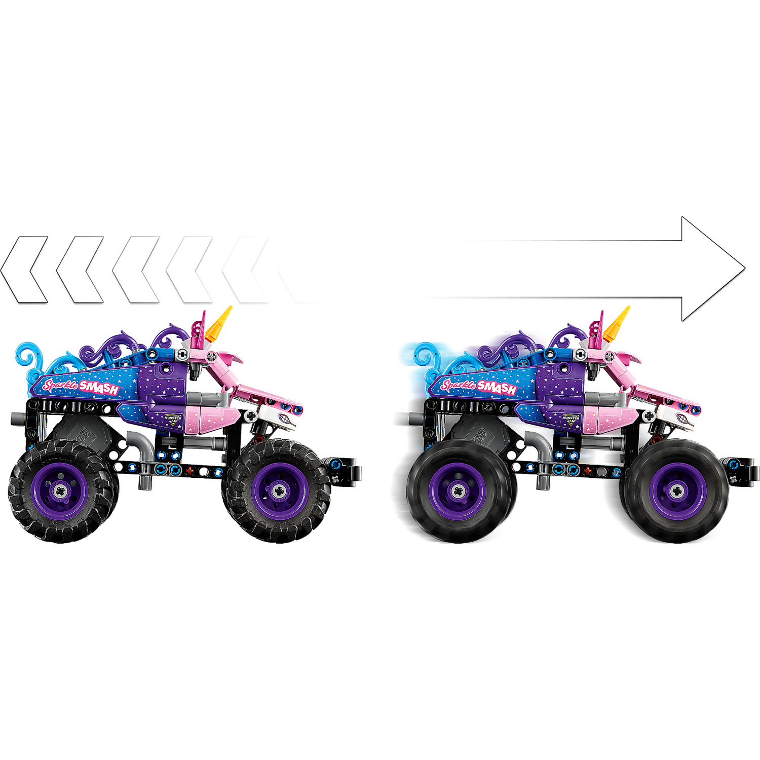 LEGO 42220 Monster Jam™ Sparkle Smash™ Pull-Back - Technic - Image 5
