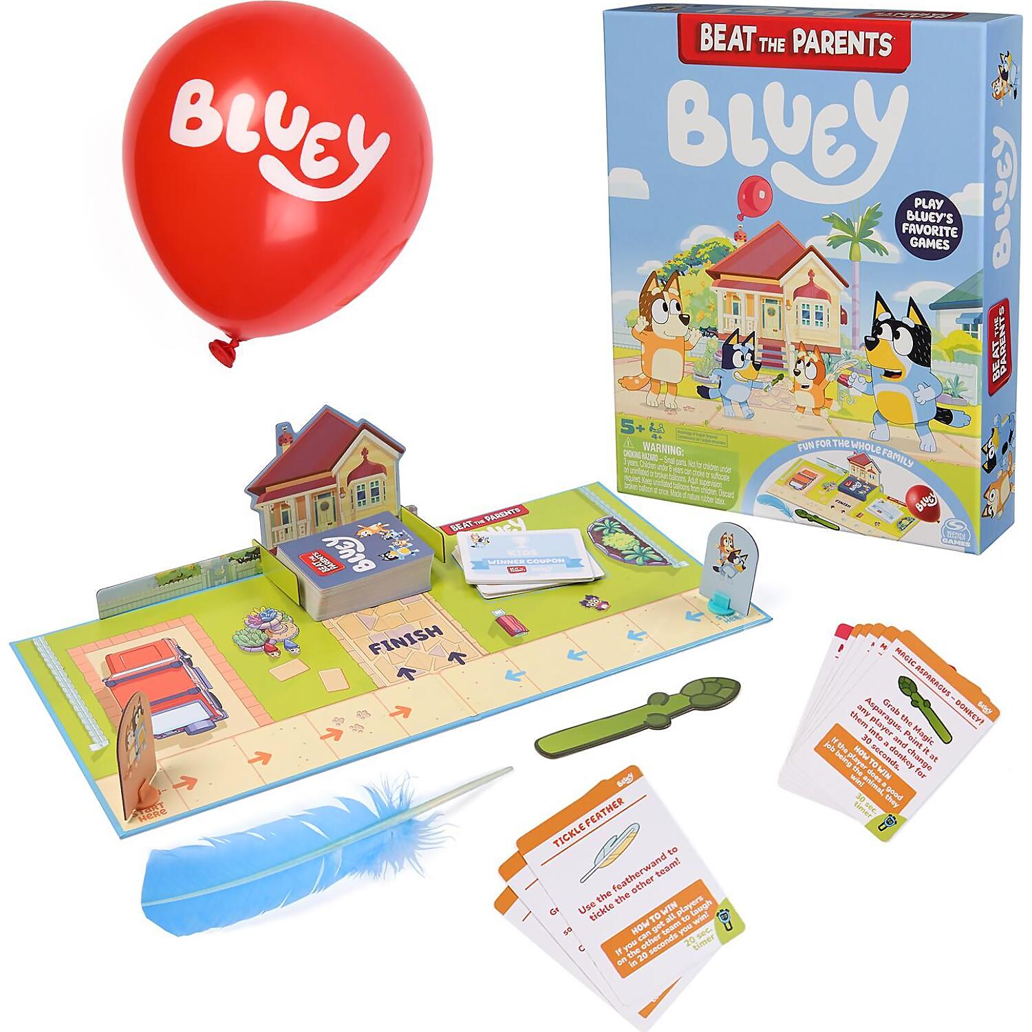 Spin Master Games - Bluey Beat the Parents Family Board Game