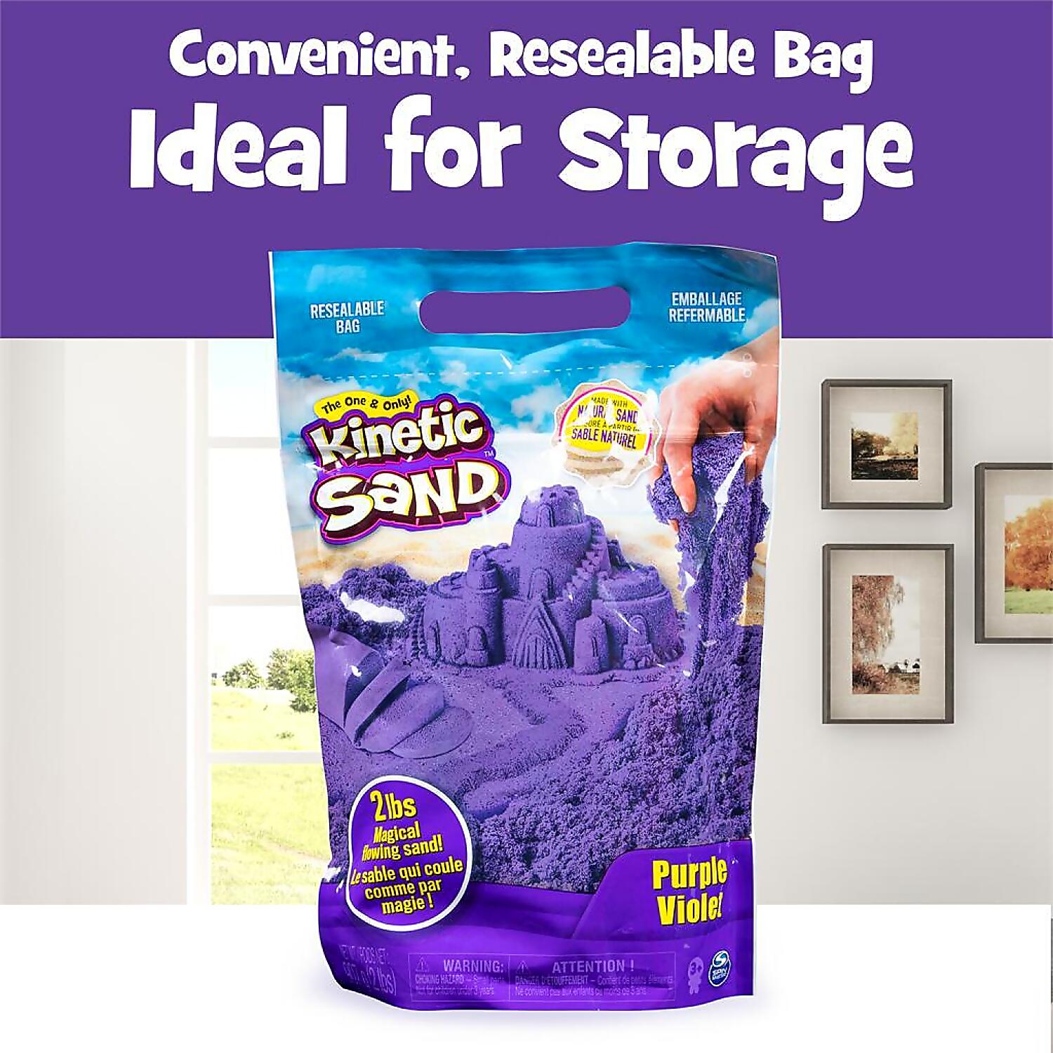 Kinetic Sand - Purple Sensory Play Sand - Spin Master - Image 4